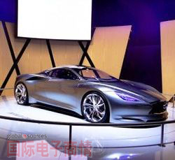 2012年度巴黎車(chē)展:日本車(chē)廠(chǎng)Infiniti的概念電動(dòng)跑車(chē)EMERG-E 