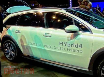 2012年度巴黎車(chē)展:Peugeot混合動(dòng)力車(chē)款508 RXH Hybrid 4 
