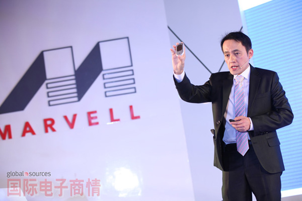 Marvell公司移動(dòng)產(chǎn)品全球副總裁李春潮(Ivan Lee)現場(chǎng)解讀Marvell最新產(chǎn)品。